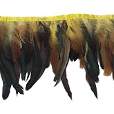 40-45cm Dyed Orange Cock Coque Tail Chicken Rooster Feather for Craft DIY Costum