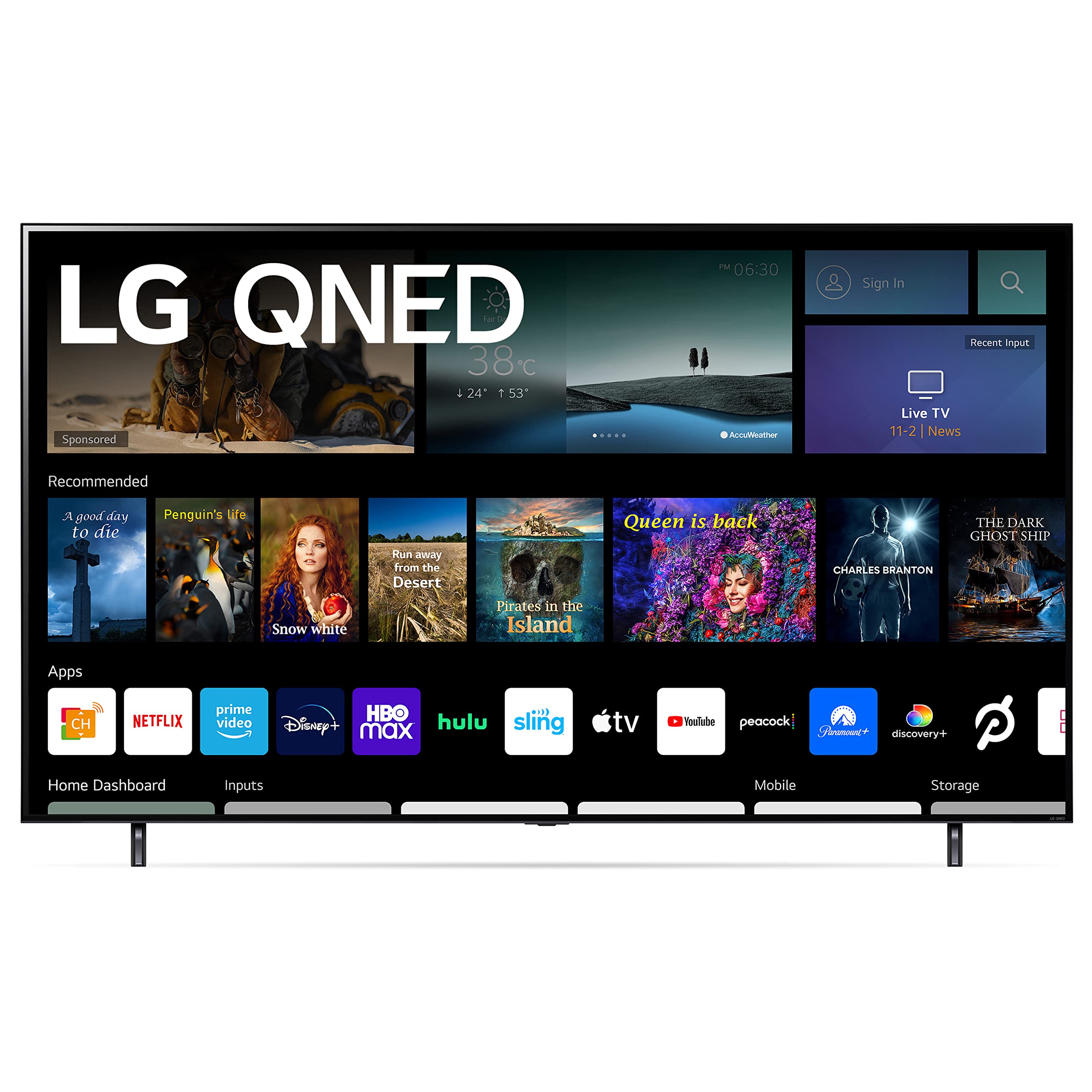 LG QNED80 Series 75Inch Class QNED MiniLED Smart TV 75QNED80UQA, 2022