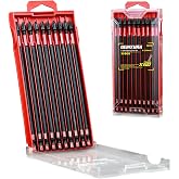 Geinxurn Impact Tough 6 in. #2 Phillips Screwdriver Bits Set,10 Pack Magnetic S2 Steel PH2 Long Power Driver Bits with Storage M-Box