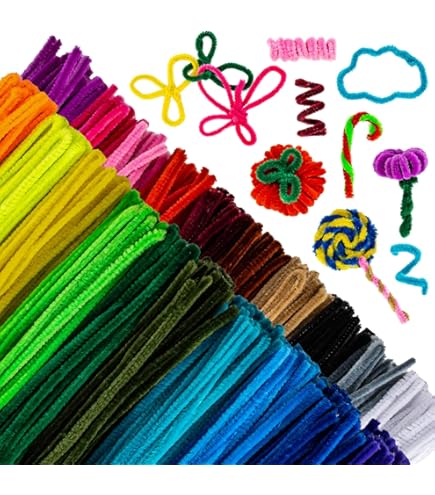 Amazon.com: Colorful Craft Pom Poms Art Supply (White 0.2