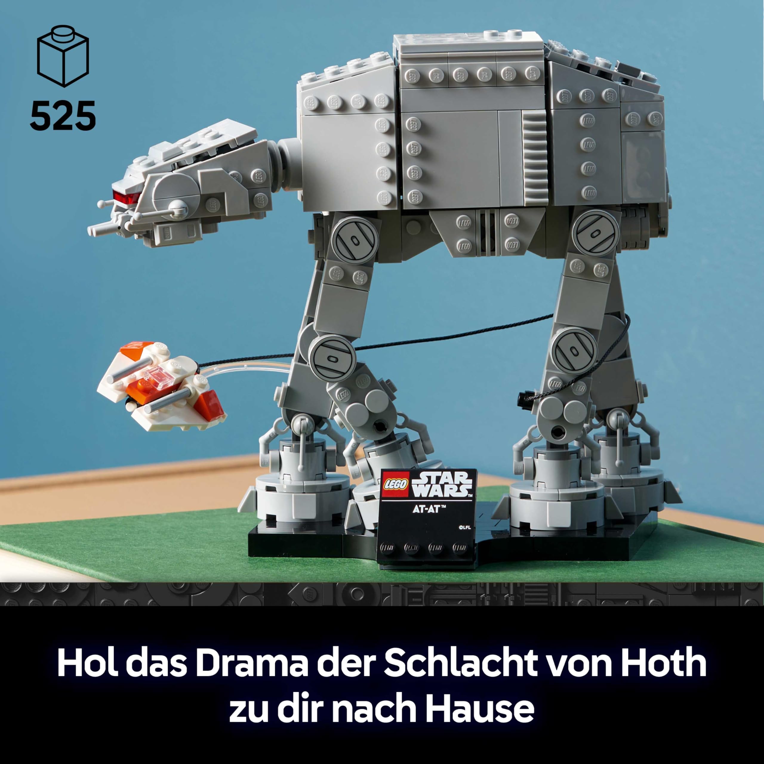 LEGO Star Wars 75440 AT-AT - Modellbau Set für Erwachsene - Mit Snowspeeder, Ständer & Namensschild - DIY Deko fürs Regal - Geschenk für Fans von Das Imperium schlägt zurück 2
