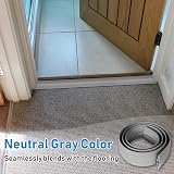 SEGNAYEN 2M Grey Floor Cable Cover, PVC Wire Cord Protector Channel Mat view 5