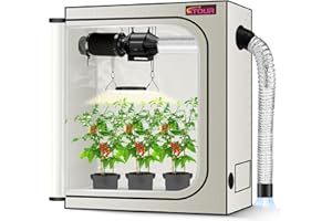 GROWTENT GARDEN ATOUR 4x2 LED Grow Light Specil Tent, 48"x24"x60'' High Reflective PE Film Grow Tent, 1680D High Strength Canvas Plant Tent with Observation Window & Floor Tray for Hydroponics Indoor Plant