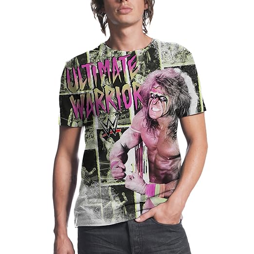 WWE Ultimate Warrior Mens Sublimation T-shirt XL