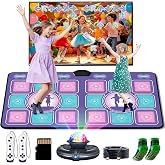 Electronic Dance Mat for Kids &amp; Adults: 2 Player Interactive TV Video Game | Play Mat with HDMI for TV &amp; 70+ Games Musical Exercise - Indoor Fun Family Fitness Birthday Gift for Girls Boys Ages 4-12+