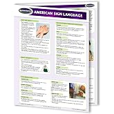 Permacharts American Sign Language Reference Guide (ASL) 4-page Laminated ASL Chart to learn and communicate using Sign Language