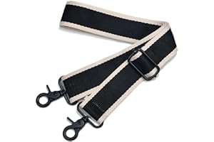 LVYOUME Wide Purse Strap Adjustable Replacement Crossbody Bag Strap Silver Hardware Shoulder Straps