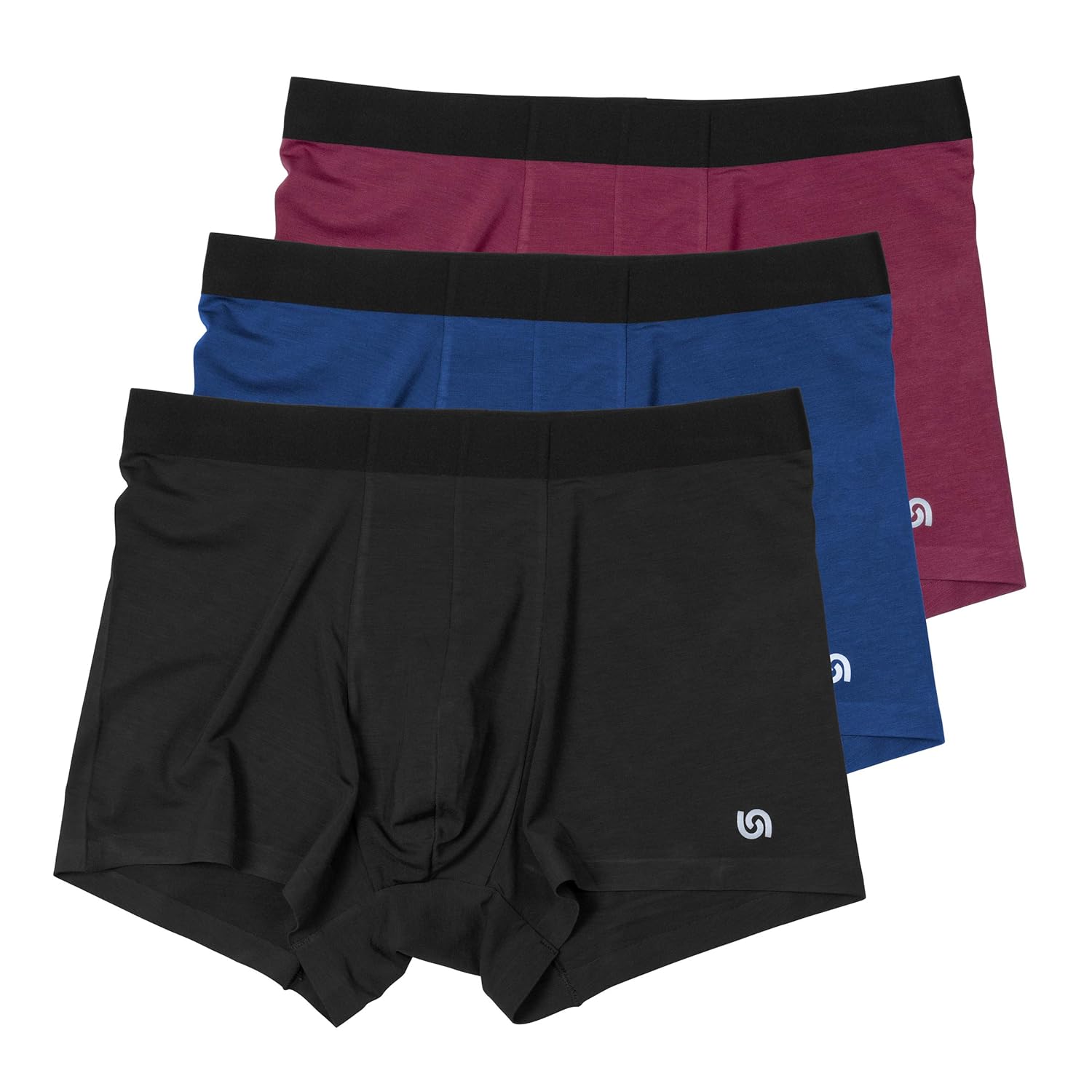 Buy UnderAir Men's 3 Pack Micro Modal Square Cut Trunks with SeaWeev