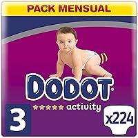 Pack mensual talla 3 Dodot 224 pañales