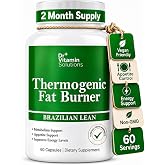 Thermogenic Fat Burner for Women, Weight Loss Pills, 60 Capsules | Brazilian Lean Formula, Appetite Suppressant, Waist Trimmer, Metabolism Booster, Fat Burners for Women