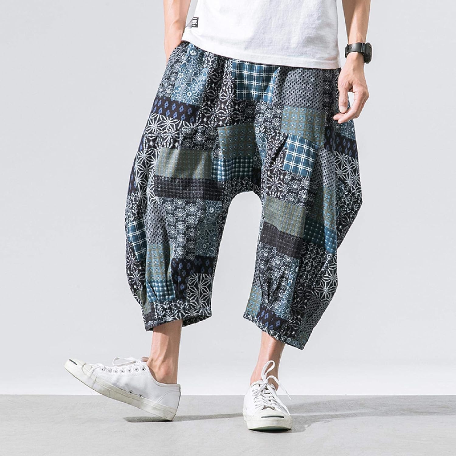 Pantaloni Da Cuoco Uomo Nanxson - Vita Elastica, 70% Cotone, Stampati - Foto 9