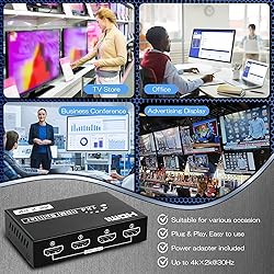 HDMI Splitter 1 in 4 Out, 4Kx2K @30Hz