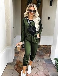 Ekouaer Women's Pajama Sets Casual 2Pcs Sleepwear