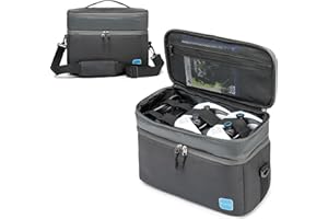 Ezgnuk Game Console Carrying Case Compatible with Xbox Series X, Portable Travel Storage Bag Comes with Protective, Enough Space for Storing Game Controllers, Cables, and Other Accessories (Dark Grey)