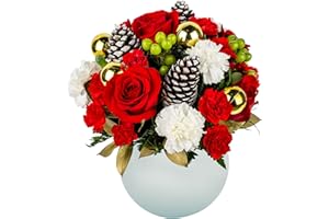Sleigh Bell in Opal Vase | Arabella Bouquets | Fresh Flowers for Delivery, Christmas, Birthday, Congratulations