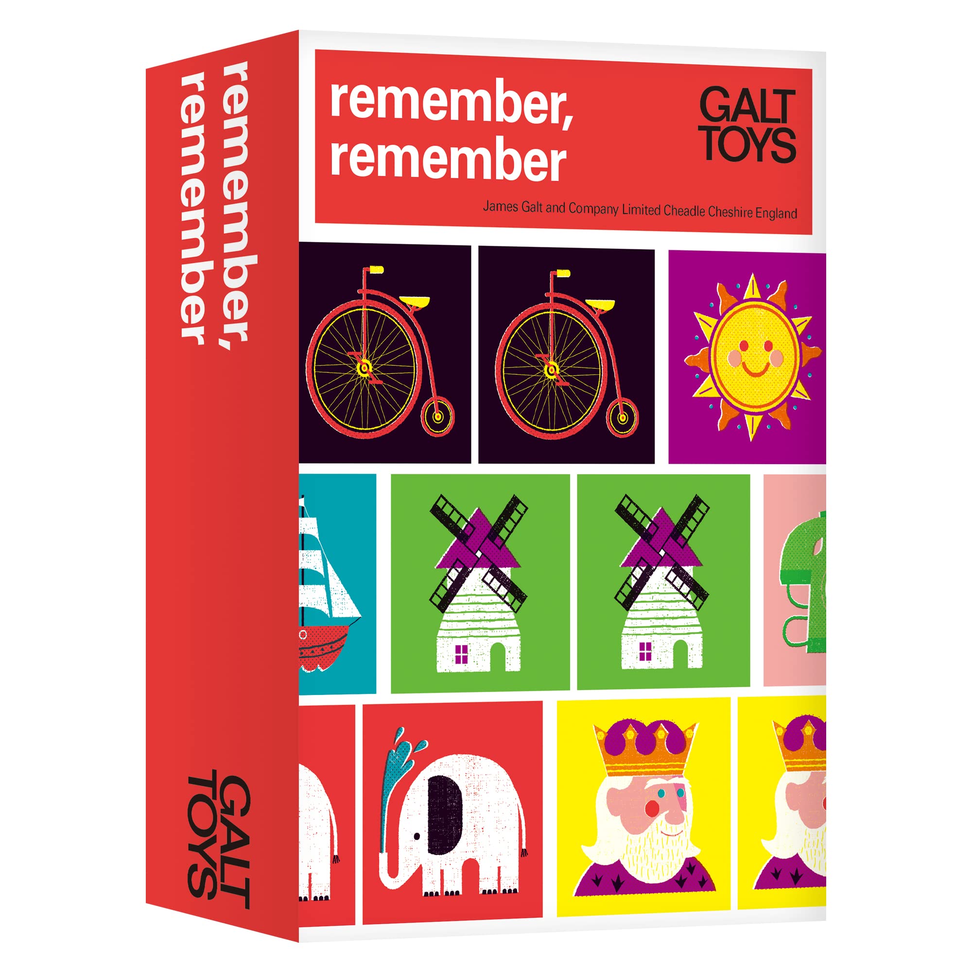 Galt Toys, Remember, Remember, Classic Matching Pairs Game for Kids, Ages 5 Years Plus