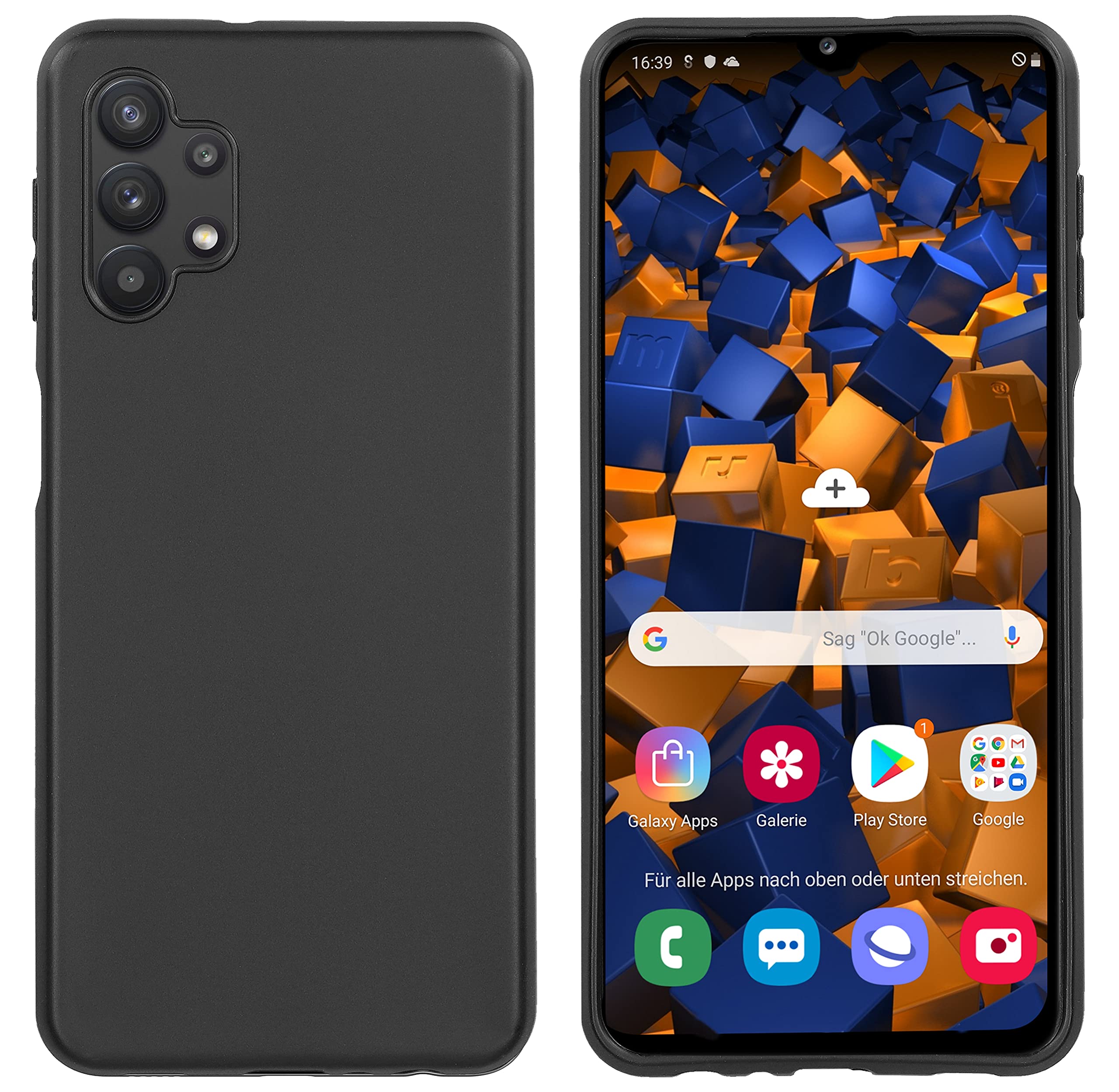 mumbi Mobile Phone Case Compatible with Samsung Galaxy A32 / M32 5G Black