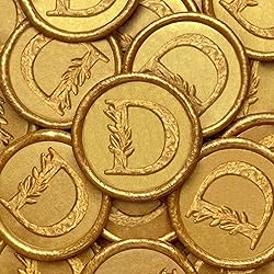 25Pcs Gold Wax Seal Stickers Handmade Vintage