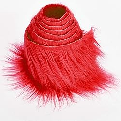 Shaggy Plush Faux Fur Fabric Precut Strips Fluffy