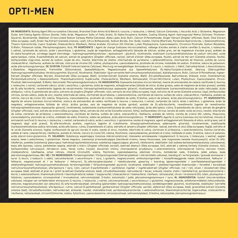 Opti-Men, Hochdosiertes Multivitamin für aktive Männer