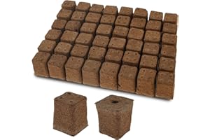 ZJRDYYK Plant Grow Sponges, 50 Pcs Square Seed Starter Sponge Pods, Replacement Grow Sponges Seed Pods for Hydroponic, Hydrop