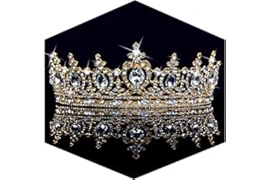 TOBATOBA Tiaras for Women, Crystal Queen Crown Rhinestone Princess Tiara, Bridal Tiara Wedding Tiaras for Bride, Birthday Tiara for Women, Quinceanera Headpieces for Prom Pageant Cosplay Party