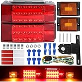 LINKITOM New Submersible LED Trailer Light Kit | Super Bright Brake Stop Turn Tail License Lights for Camper Truck RV Boat Snowmobile Over 80" Inches
