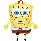SPONGEBOB SQUAREPANTS Boys Backpack, SpongeBob Backpack with 3D Arms And Legs, Boys Bag For School, One Size