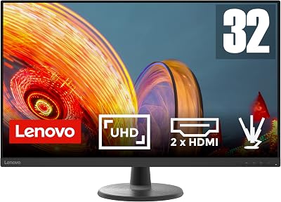 Lenovo D32u-40 32 Inch 4K UHD 2160p 60Hz PC Monitor VA HDMI DP