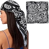 AWAYTR 35” Silk Scarf for Women Large Head Scarf Square Hair Scarf Satin Hair Bandana Printed Silk Sleeping Head Wrap