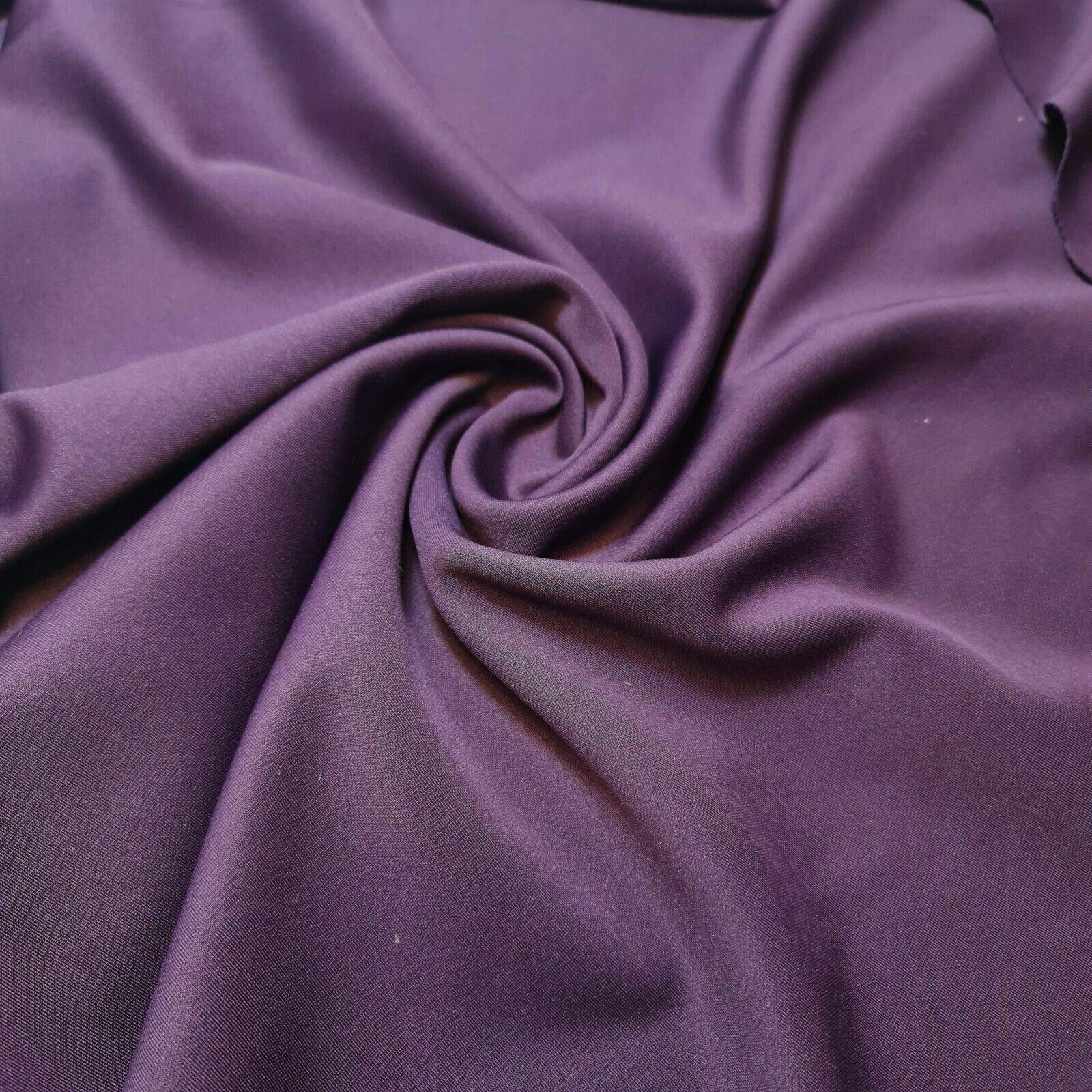 Scuba Breathable Superior Quality Stretch Wet Suit Dress Fabric 140cm (Plum) — image 1