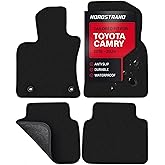 Floor Mats for Toyota Camry 2018 2019 2020 2021 2022 2023 2024 - Custom 3D Fit - 1st and 2nd Row Set - Anti-Slip Backing - Premium Carpet Mat - All Weather Car Liner Floormats