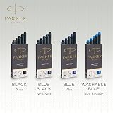 Parker Fountain Pen Ink Refill Cartridges Long Black QUINK Ink 10 Count view 5