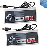 2-Pack Classic Nintendo USB NES Controller USB Famicom Controller Joypad Gamepad,EEEKit Computer Games Solution Kit for Windows PC / MAC / Raspberry Pi