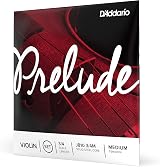 D'Addario Prelude Violin String Set 3/4 Medium Tension J810 3/4M Solid Steel view 1