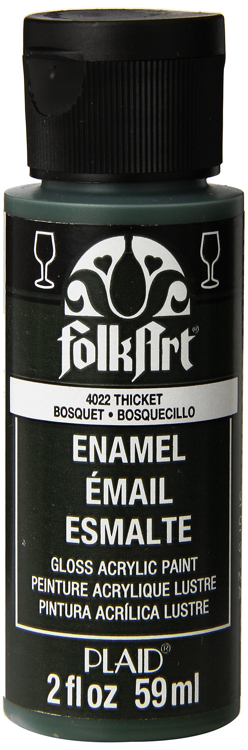FolkArt Enamel Glass & Ceramic Paint in Assorted Colors (2 oz), 4022, Thicket