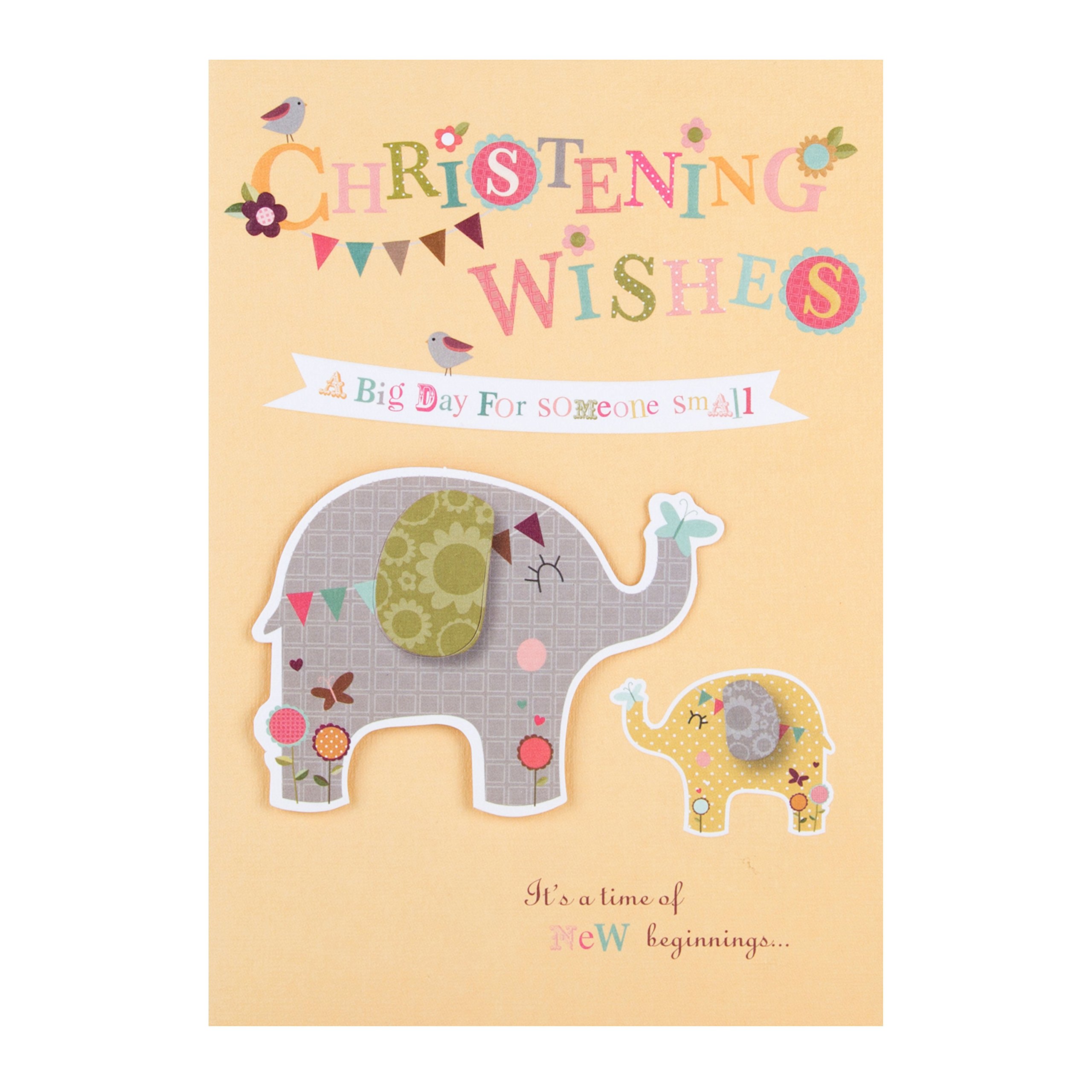 Hallmark Christening Card "New Beginnings" - Medium
