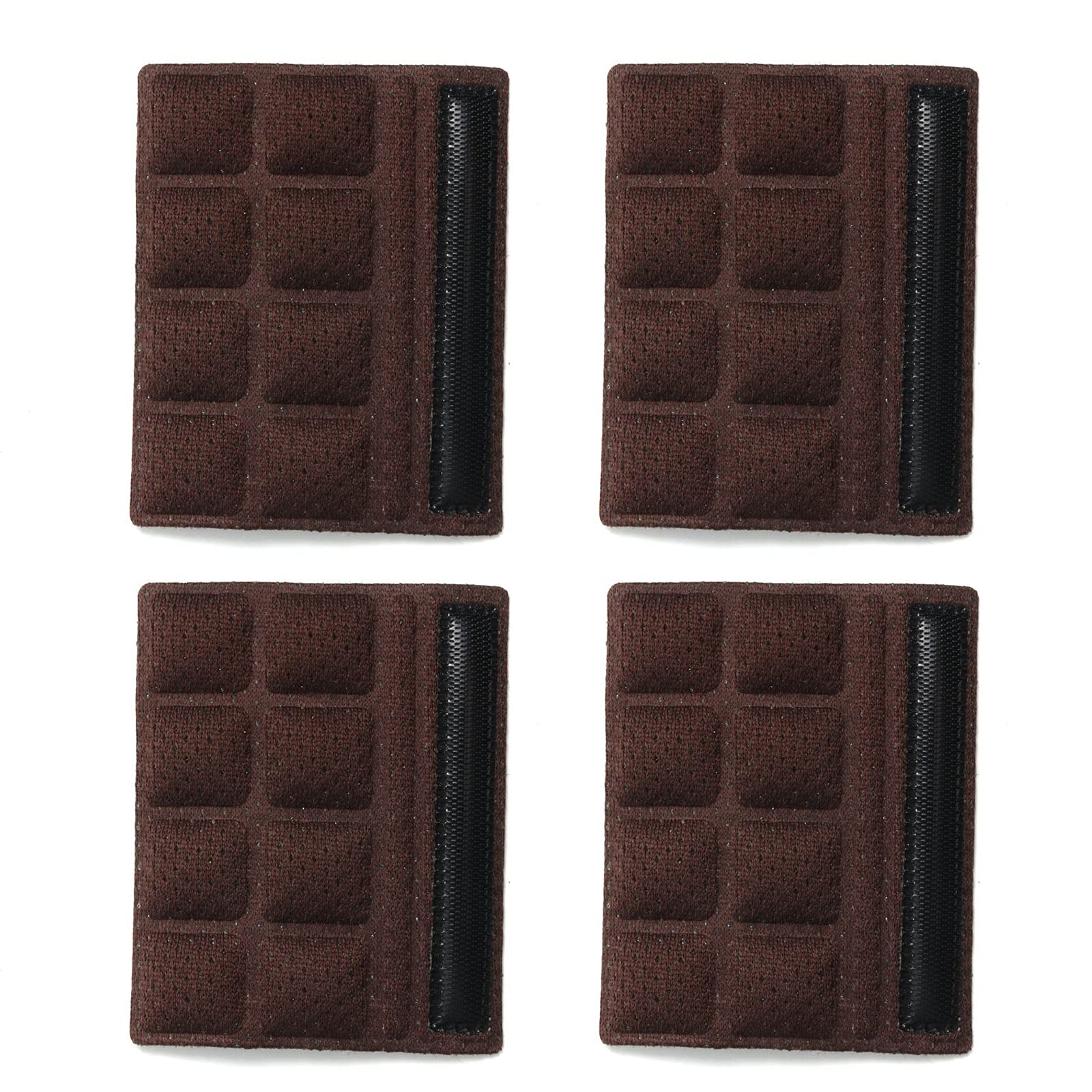 Jipemtra Helmet Chin Pads Foam Pads Set Chin Strap Padding Replacement Universal for Cycling Bike Motorcycle Outdoor (Brown 4PCS)