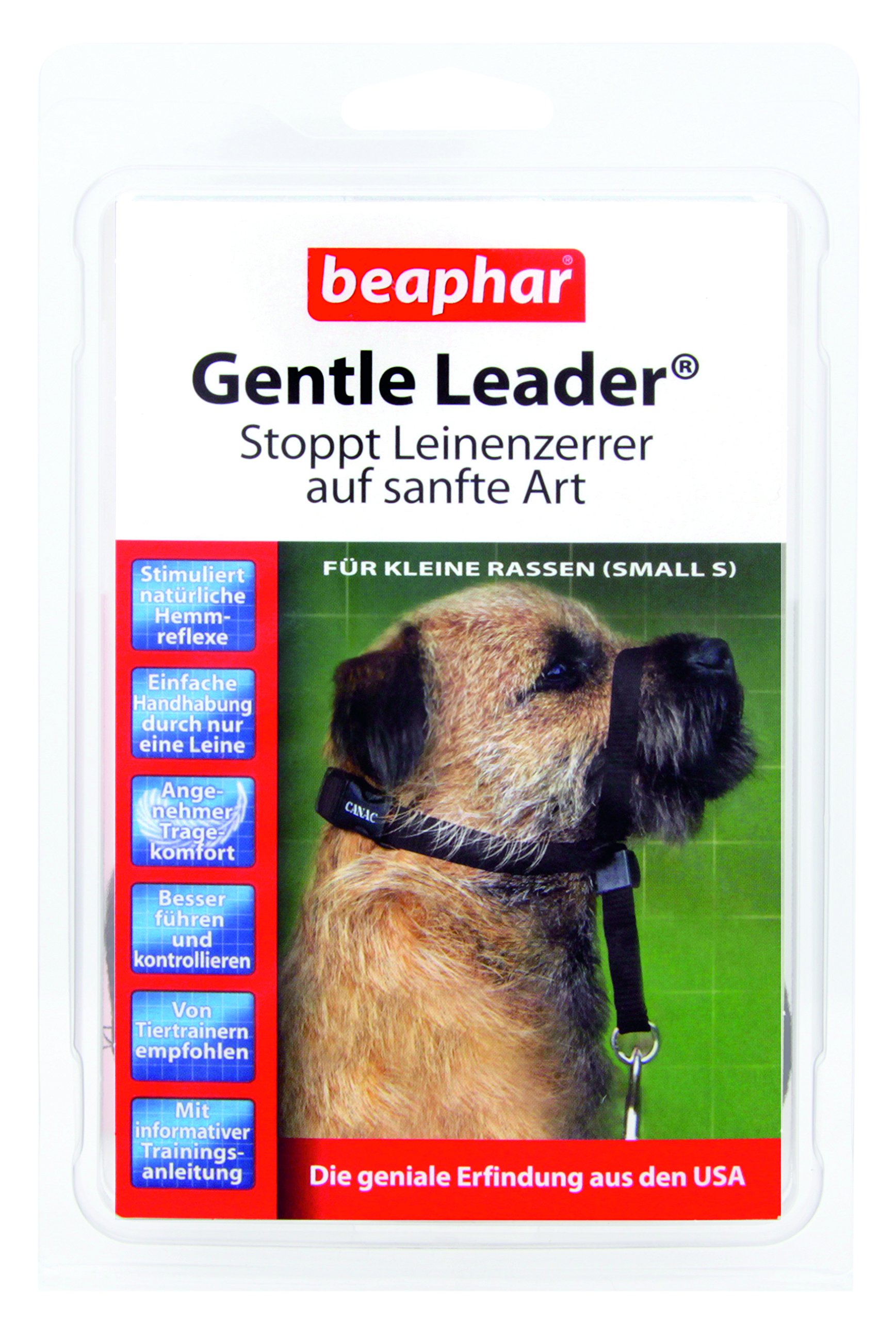 beaphar Gentle Leader® for dogs, training aid for dogs that strain, lead and control better, training collar for dogs, colour: black