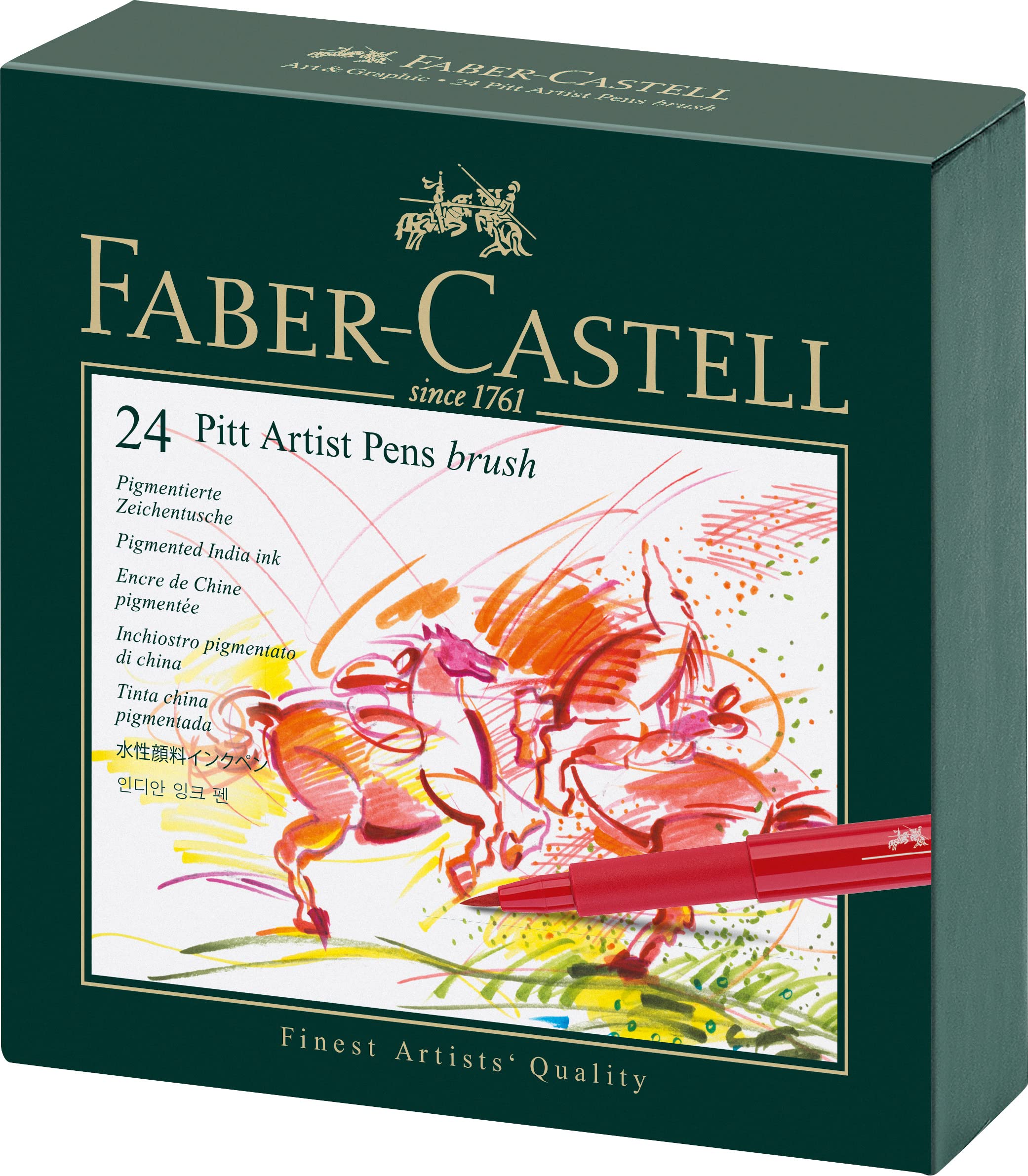 Faber-Castel Pitt Artist Brush Pens (24 Pack), Multicolor