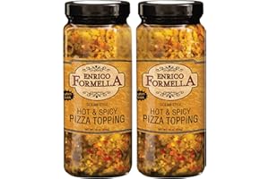 Enrico Formella | Hot & Spicy Pizza Topping | Italian - Chicago Style Hot Pickled Vegetables 16oz. (2-pack)