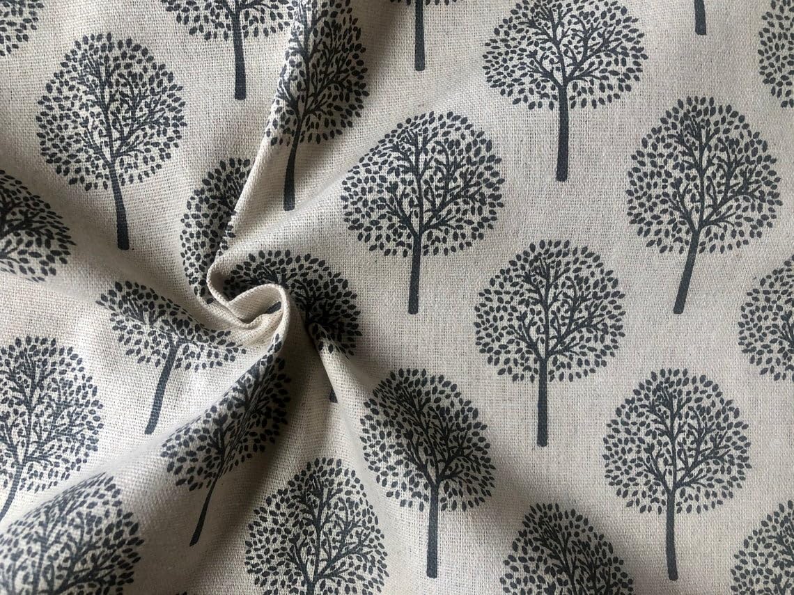 Beige Mulberry Tree Cotton Linen Fabric Natural Light Grey Hessian Jute Material Home Decor Curtain Upholstery- 150cm Wide Canvas (1 Metre)