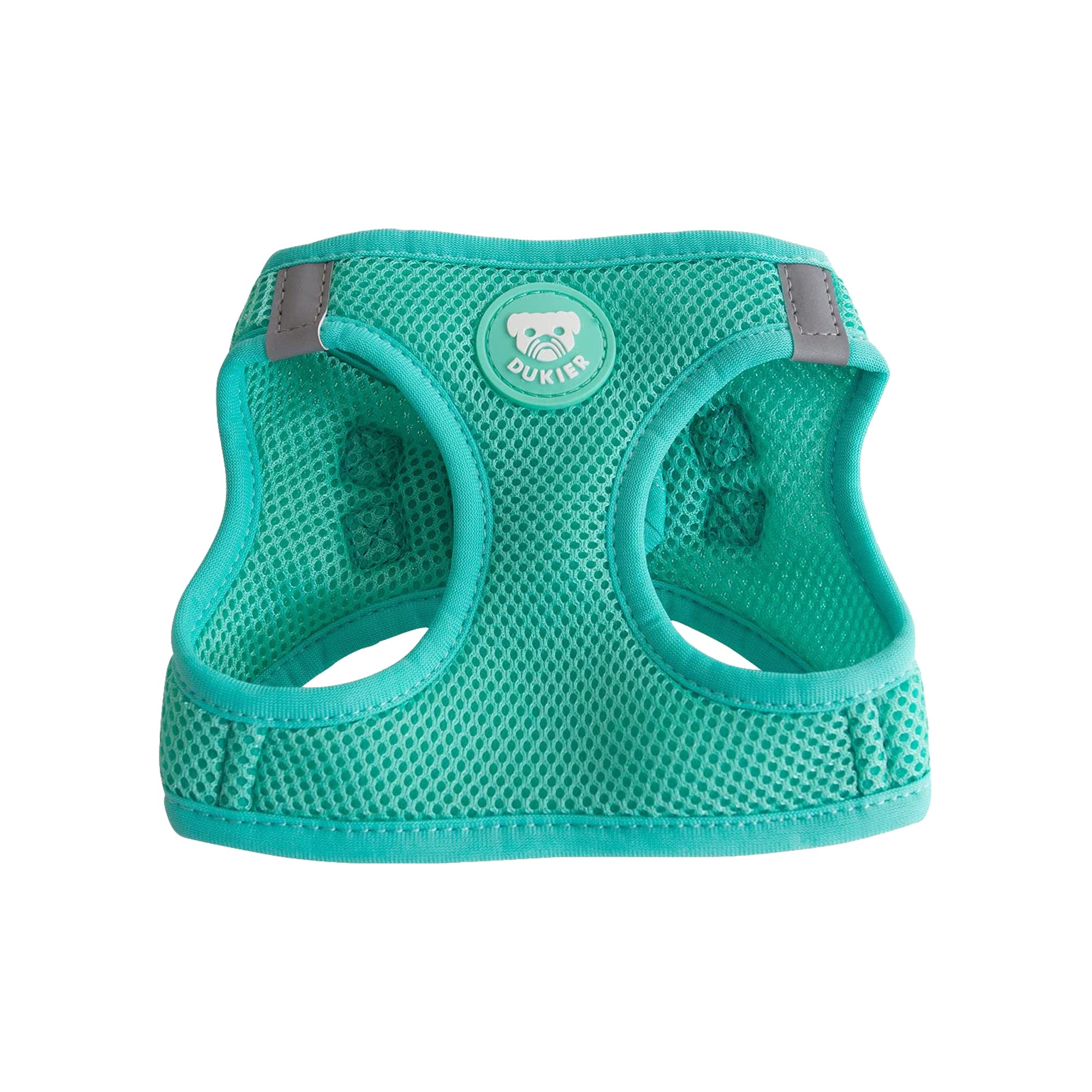 DUKIER - Dog Harness, Anti-titration Vest Body, Adjustable and Durable for Pets, Breathable Mesh, Pet Accessory with double Closure, Mint Design, Size M