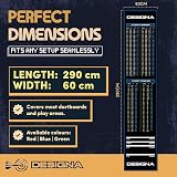 DESIGNA DARTS Non-Slip Darts Mat 60cm Blue with Oche & Checkout Design view 7