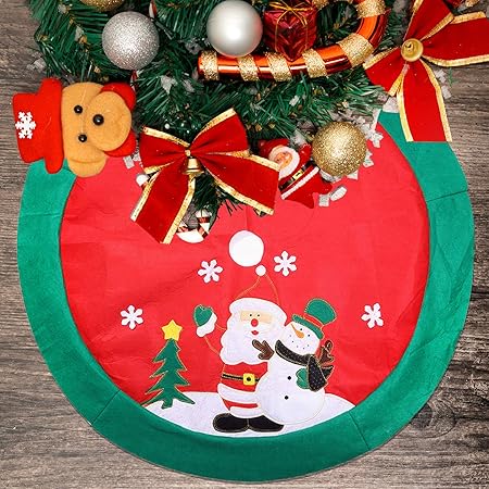 Mbuynow Zogin Tappetino Per La Base Dellalbero Di Natale Copre Il Piede Dellalbero Nascondendo Il Brutto Piedistallo Di Ferro Decorazioni Natalizie