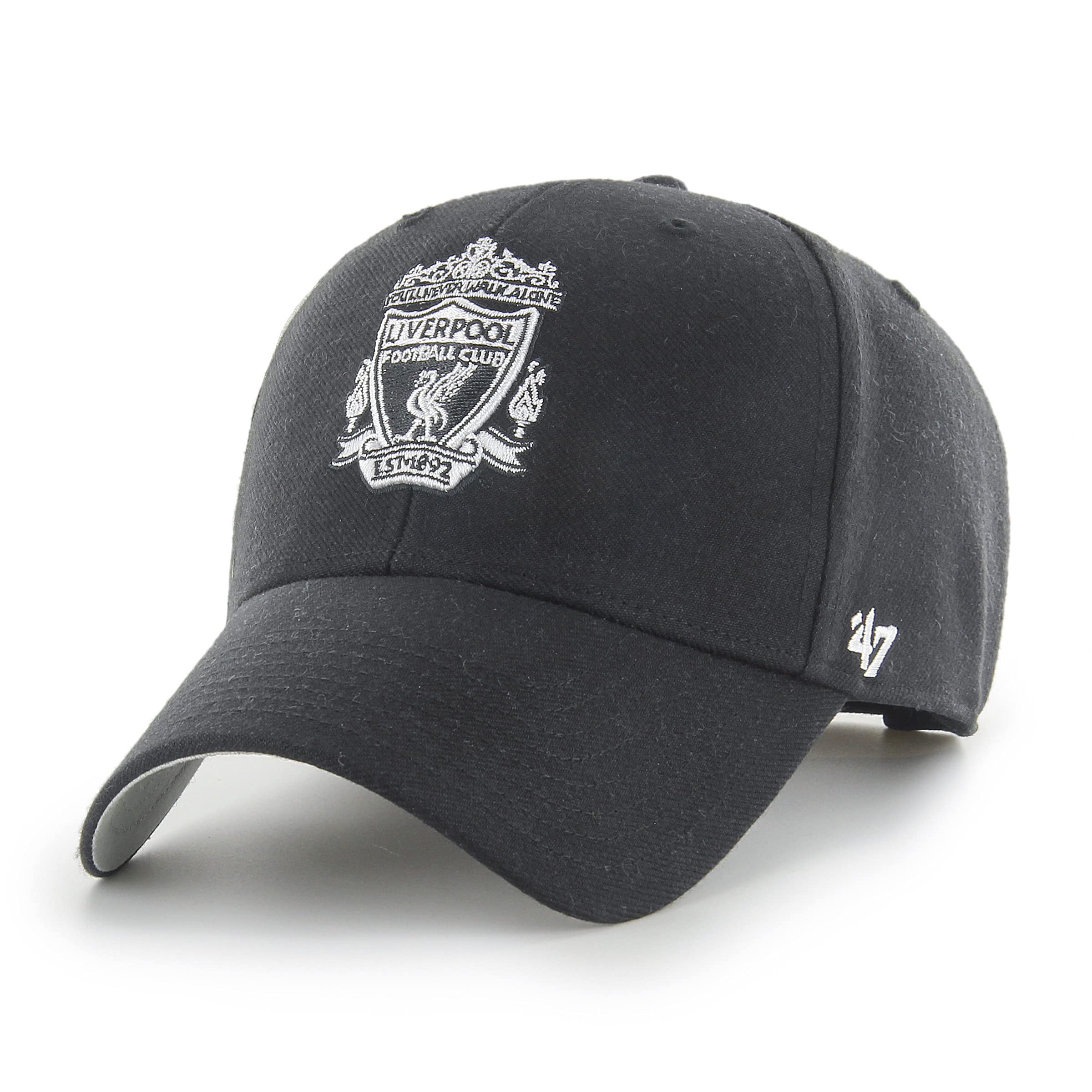 47 Liverpool FC EPL MVP Unisex Baseball Cap, Adjustable, Team Badge, Black