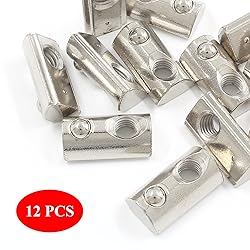Rierdge 12 Pcs 3030 Series M6 Half Round Roll in