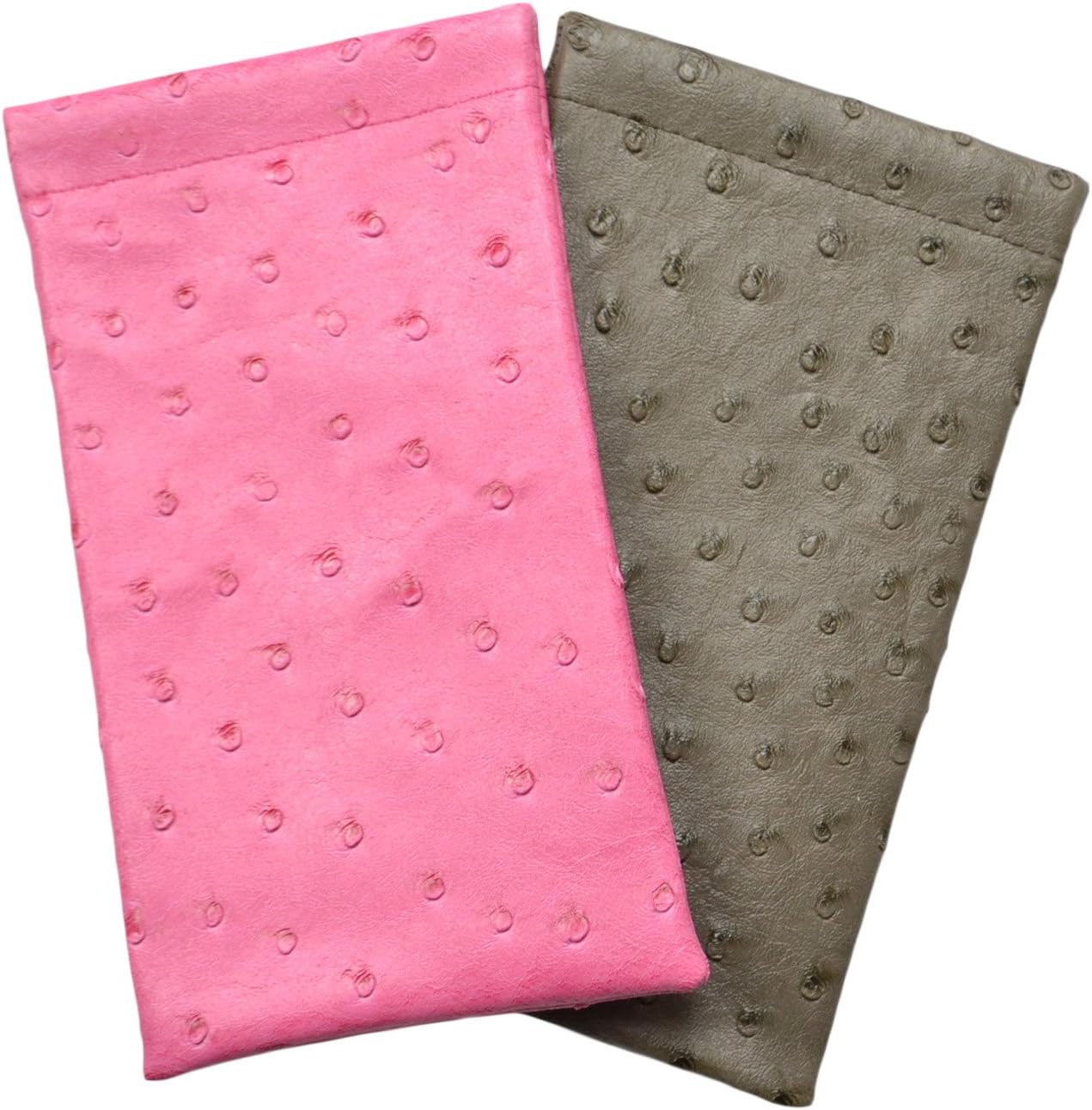 2 Pack Spring Top Eyeglass Case For Men & Women, Squeeze Top Case, Asst. Styles
