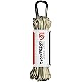 Gear AID 550 Paracord and Carabiner, 7 Strand Utility Cord for Camping and Survival