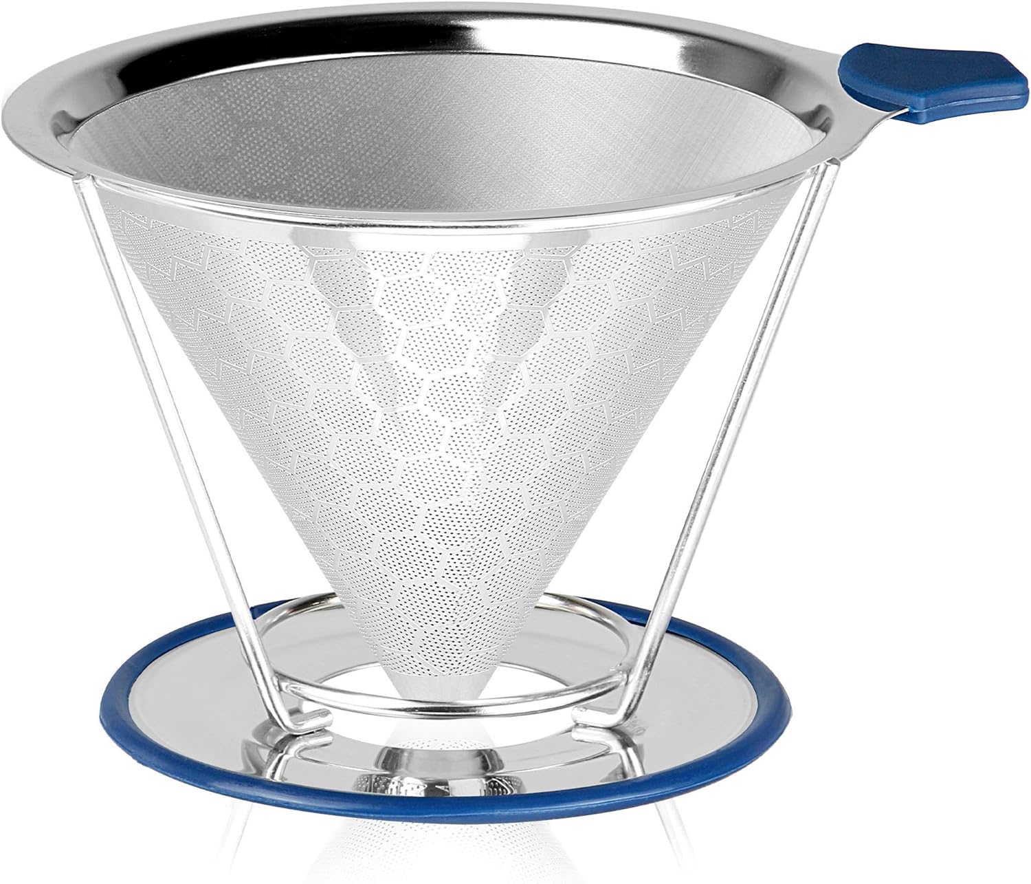 Pour Over Coffee Drip Filter Reusable Stainless Steel Mesh